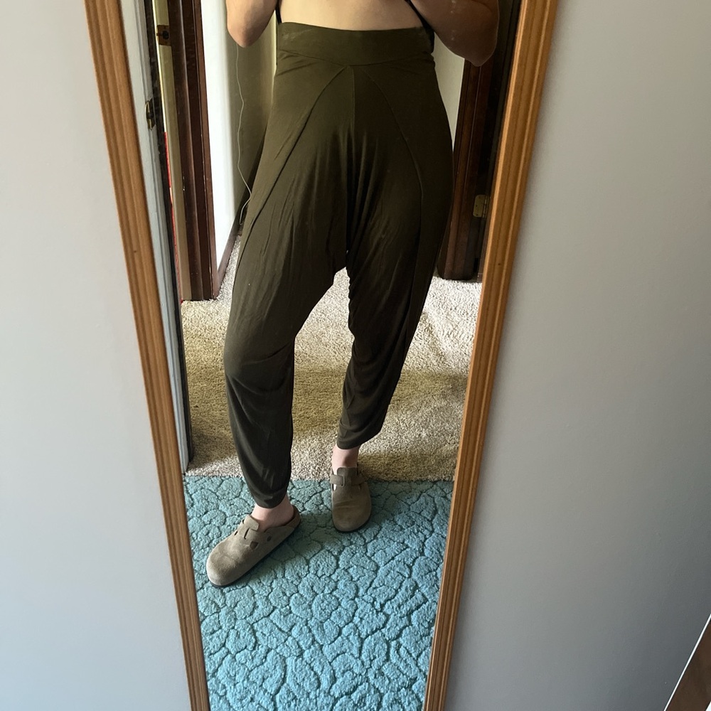 Olive Green Women's Harem Pants